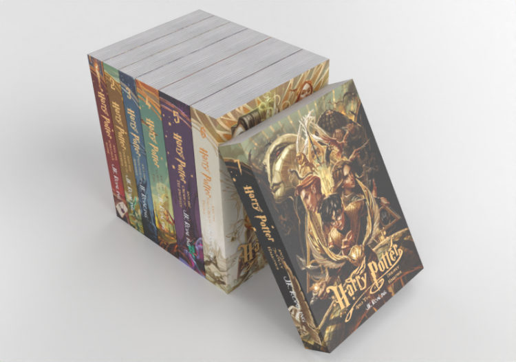 Libros y Revistas 3D - Colección de libros de Harry Potter...