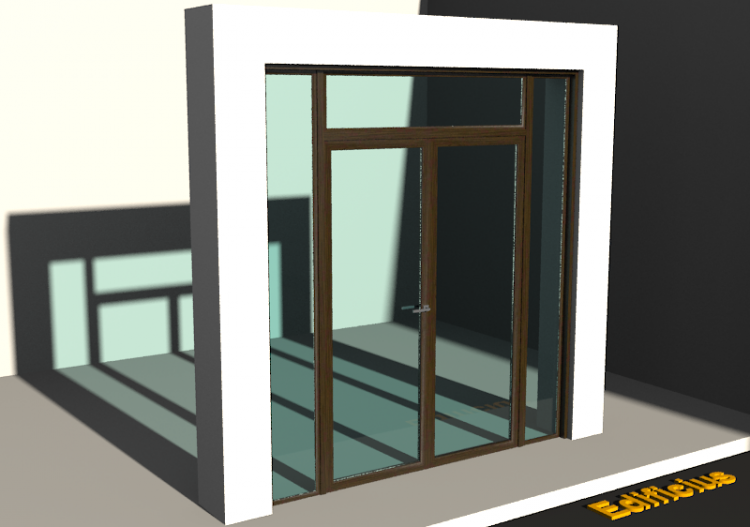 3D Tür/Fenster - Klassisch T[R] 2DF_SYM[AG]+2SL+1OBL - ACCA...