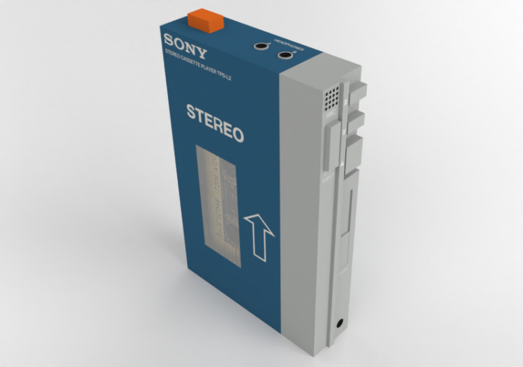 3D Electronic Devices - Sony Walkman TPS-L2 - ACCA software