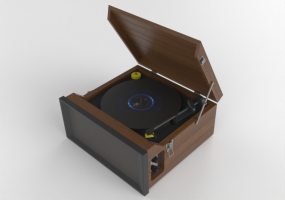 Audio - Video 3D - Vintage record player