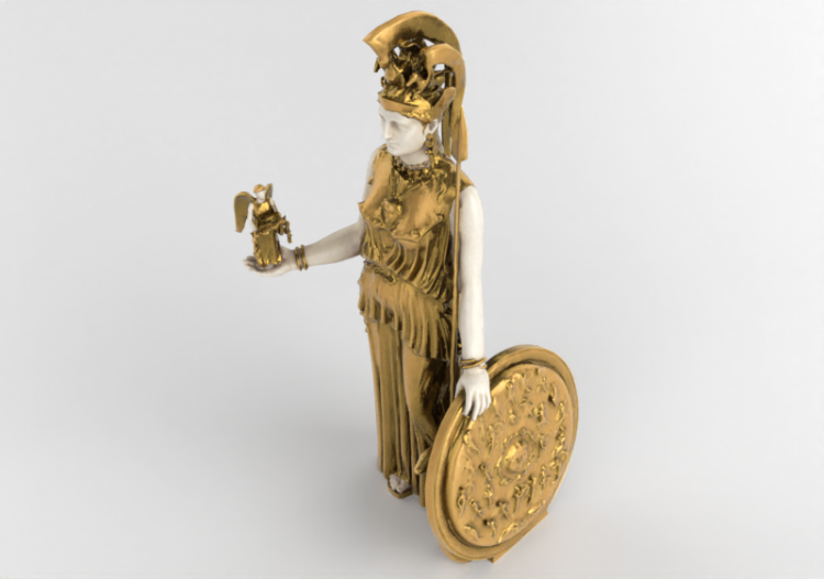 Esculturas 3D - Atena Parthenos - ACCA software