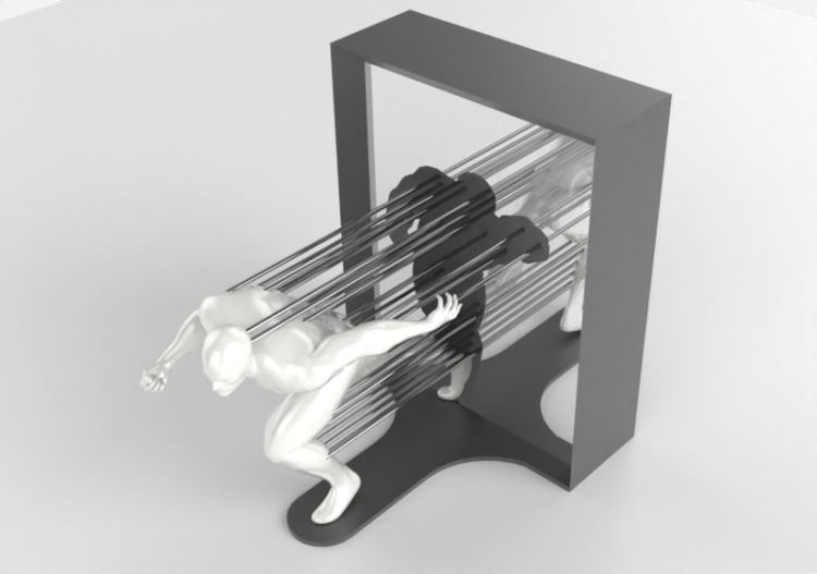 Esculturas 3D - Estátua “Breakout” - ACCA software