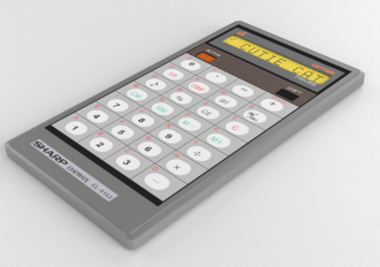 3D Electronic Devices - Sharp EL-8160 - ACCA software