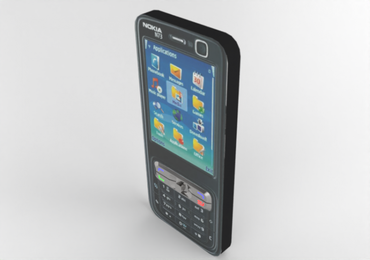 Computers and Mobile phones 3D - Nokia N73 - ACCA software