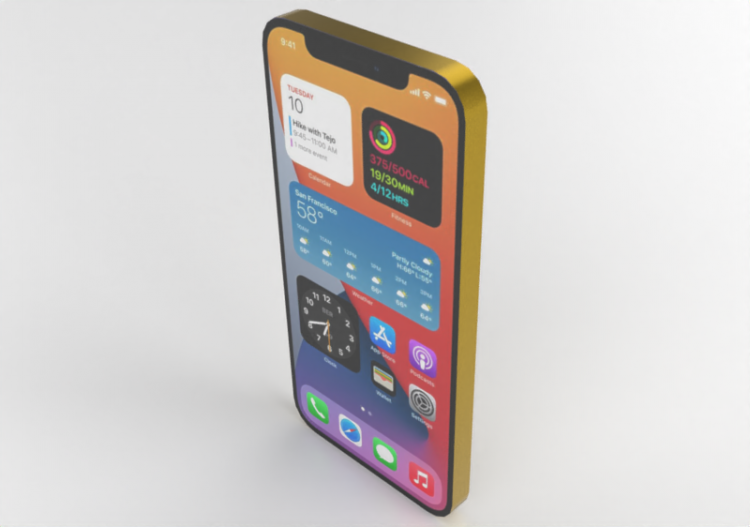 Téléphones Portables 3D - iPhone 12 Pro Gold - ACCA...