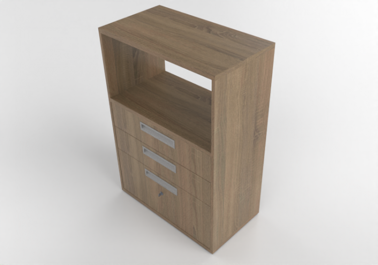 3D Book shelf - Document filing cabinet - Senator -...