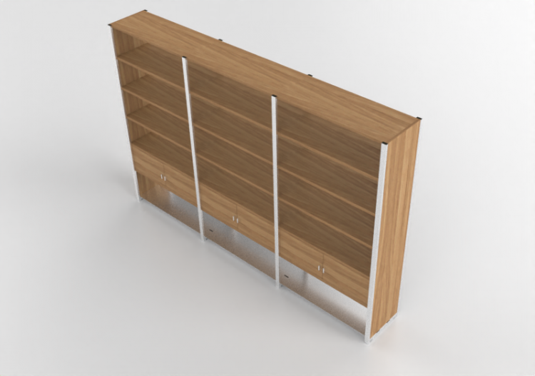 Librerías y Contenedores 3D - Composición móvil archivador...