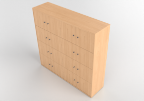 3D Book shelf - Document filing cabinet - Senator - Universal - MSF16-16-LU