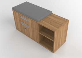3D Book shelf - Document filing cabinet - Senator - Universal - MSF5-12-2DWSP
