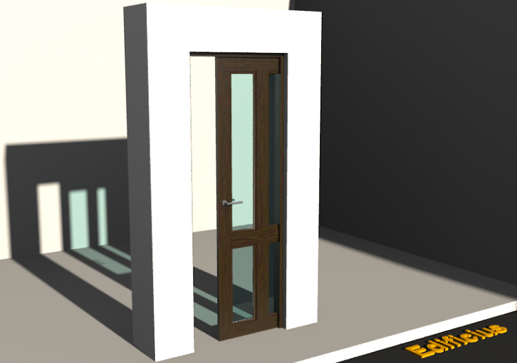 Menuiseries 3D - Classique P[R] 1BVS[4V] - ACCA software