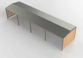 3D Accessories - Covered parking for bicycles - Cyklos - Yard