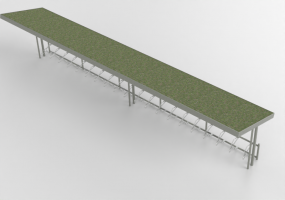 3D Zubeh&ouml;r - &Uuml;berdachte Fahrradabstellpl&auml;tze - Cyklos - Kappa - 312690