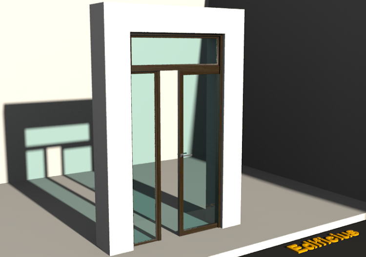 3D Tür/Fenster - Klassisch T[R] 1VST[AG]+1SL+1OBL - ACCA...