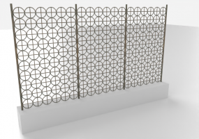 3D Zaun - Recinzione Metallica a maglia CIRCOLARE - MCDesign2023