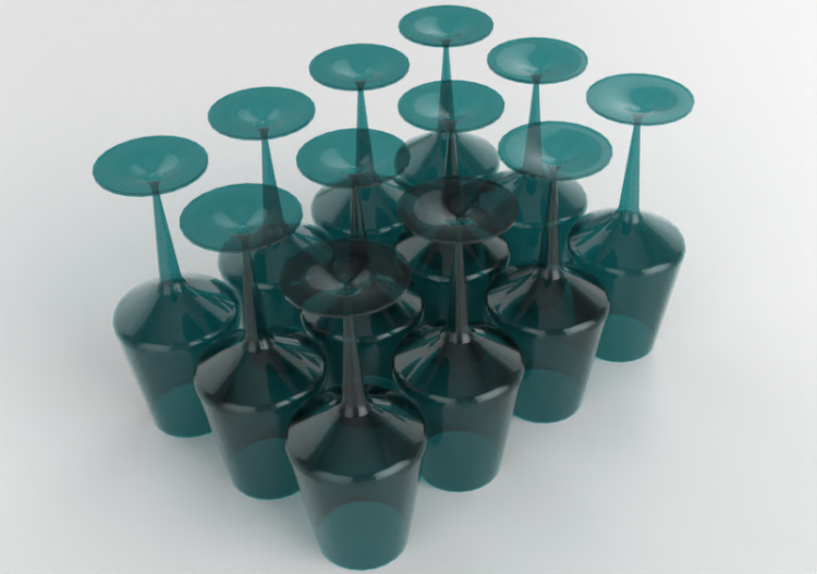 Accessoires 3D - Verres à pied - ACCA software