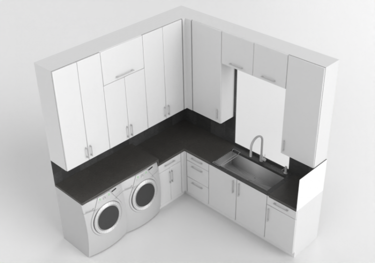 Meubles 3D - Buanderie 1 - ACCA software