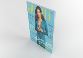 3D B&uuml;cher und Zeitschriften - Grazia