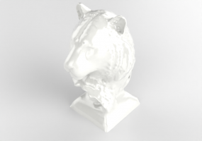 Esculturas 3D - Busto Tigre