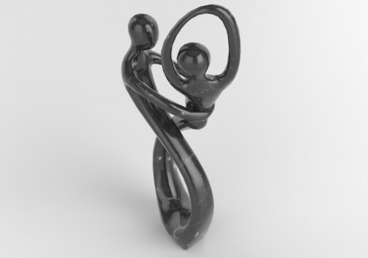 Esculturas 3D - Escultura do casal - ACCA software