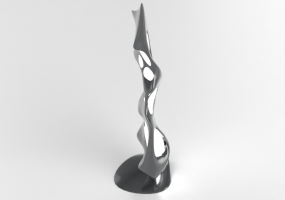 Esculturas 3D - Escultura moderna com lâmpada