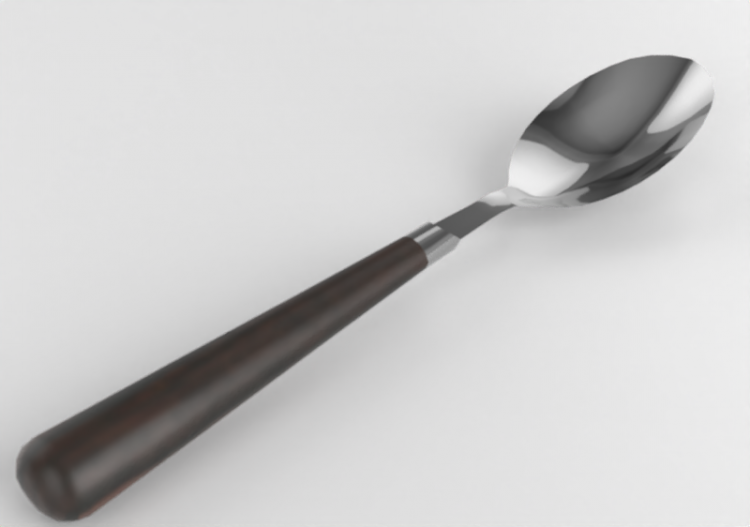 Crockery and cutlery 3D - Spoon - ACCA software