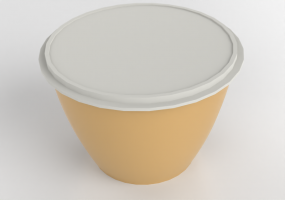 Crockery and cutlery 3D - Tupperware Container