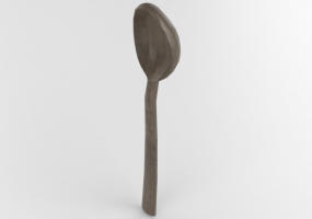 Crockery and cutlery 3D - Wooden Spoon