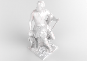 Esculturas 3D - O caçador