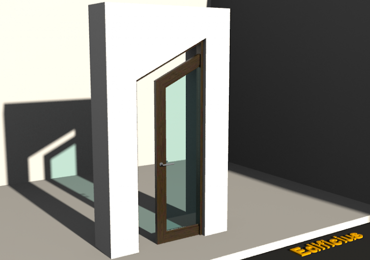 Menuiseries 3D - Classique P[T] 1BVS[1V] - ACCA software