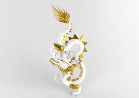 Esculturas 3D - Dragón chino