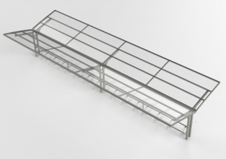 Accessori 3D - Parcheggio coperto per biciclette - Cyklos -...