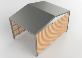 3D Accessories - Covered parking for bicycles - Cyklos - Yard