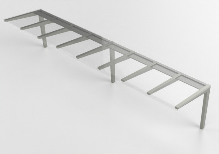 Accessori 3D - Parcheggio coperto per biciclette - Cyklos -...