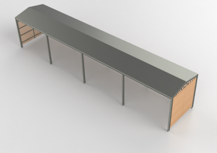 Accessori 3D - Parcheggio coperto per biciclette - Cyklos -...