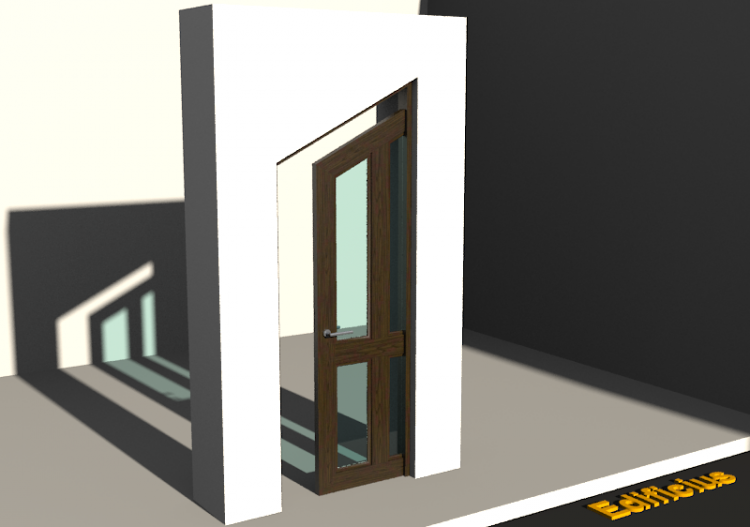 Menuiseries 3D - Classique P[T] 1BVS[4V] - ACCA software