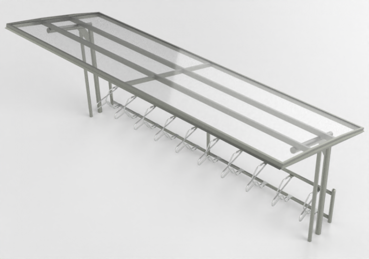Accessori 3D - Parcheggio coperto per biciclette - Cyklos -...