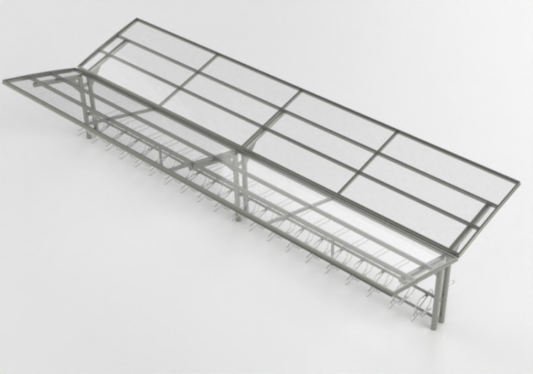 Accessori 3D - Parcheggio coperto per biciclette - Cyklos -...