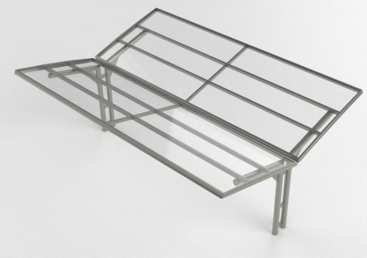 Acessórios 3D - Estacionamento coberto para bicicletas -...