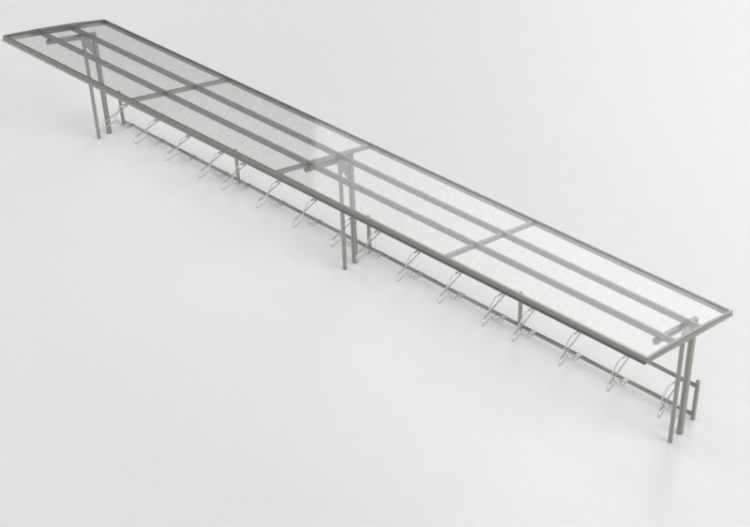 Accessori 3D - Parcheggio coperto per biciclette - Cyklos -...