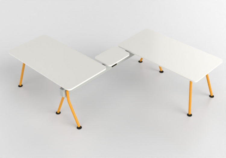 Bureaux 3D - Bureau rectangulaire - Senator - Colab -...