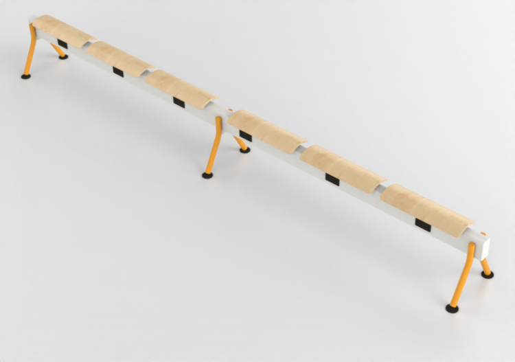 椅子 - Bench with fabric seat - Senator - Colab - CB6SBLP -...