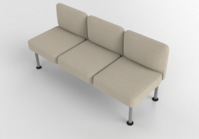 Poltronas 3D - Sofá de 3 plazas con respaldo - Senator - Colab - CB103B