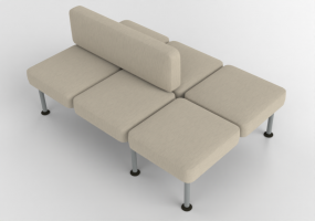 Poltronas 3D - Sofá de 6 plazas con respaldo - Senator - Colab - CB204B2