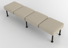 Poltronas 3D - Sofá de 4 plazas sin respaldo - Senator - Colab - CB104