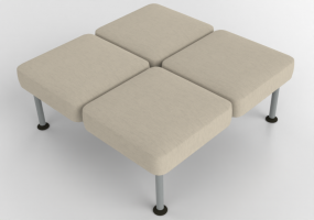 Poltronas 3D - Sofá de 4 plazas sin respaldo - Senator - Colab - CB204