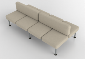 Poltronas 3D - Sofá de 8 plazas con respaldo - Senator - Colab - CB208B4