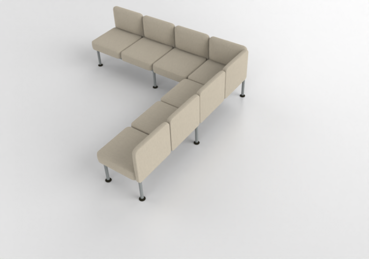 Poltronas 3D - Sofá de esquina de 7 plazas con respaldo -...