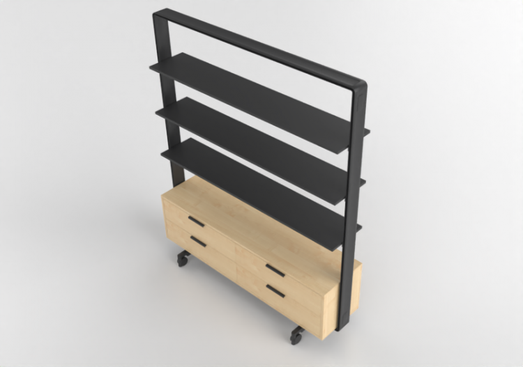 Mobili 3D - Scaffale con cassettiera - Senator - Adapt Wall...