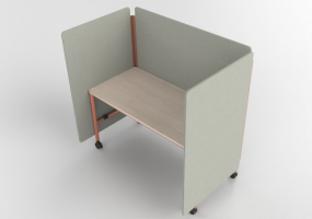 Escritorios 3D - Divisorio modular con mesa - Play - PYPPS07
