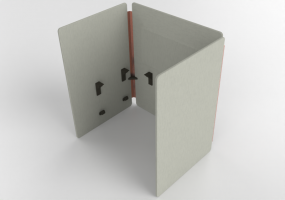 Escritorios 3D - Divisorio modular - Play - PYPPS11